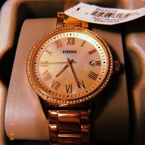 Fossil rose gold watch [New]